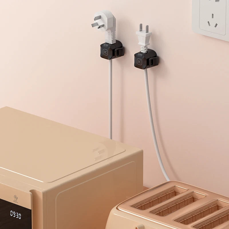 ‌ Adjustable Cable Clips 6PCS under Desk Cord Management Adhesive Wire Organizer for Home Office Desk TV Car