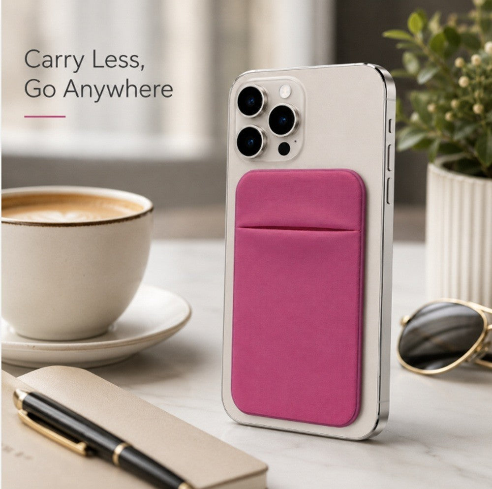 Stick on Phone Wallet Card Holder Slim Adhesive Pocket for Iphone Smart Phone