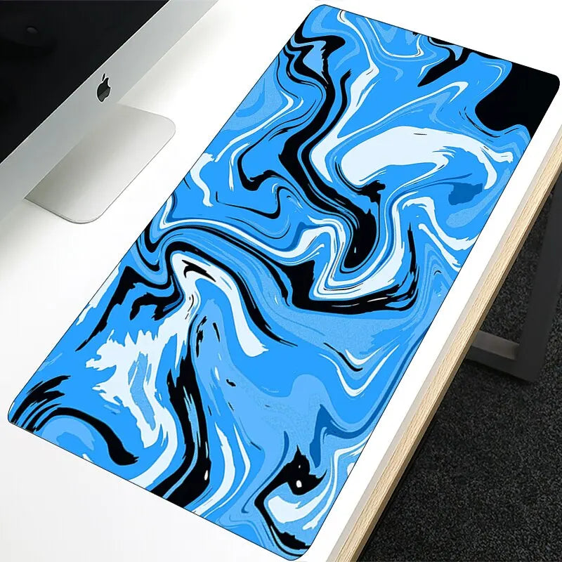 Large Anime Mouse Pad Non-Slip Extended Gaming Desk Mat with Rubber Base and Stitched Edge Kawaii Keyboard Mat for Laptop Gamer
