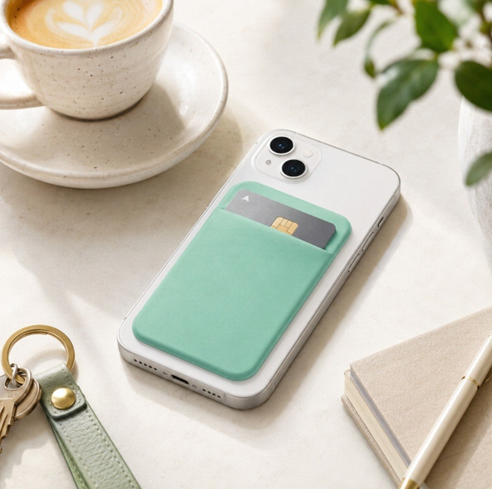 Stick on Phone Wallet Card Holder Slim Adhesive Pocket for Iphone Smart Phone