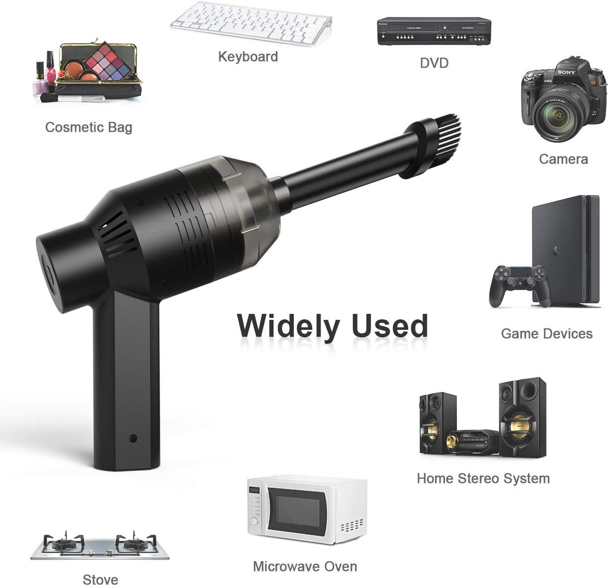 Cordless Mini Vacuum Cleaner - Rechargeable Keyboard and Multi-Surface Dust Removal Tool for Hair, Crumbs, and Debris in Laptops, Pet Areas, and Sewing Machines
