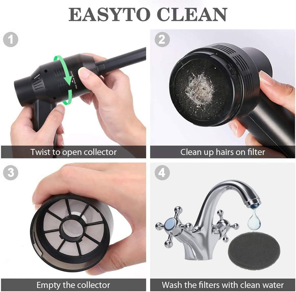 Cordless Mini Vacuum Cleaner - Rechargeable Keyboard and Multi-Surface Dust Removal Tool for Hair, Crumbs, and Debris in Laptops, Pet Areas, and Sewing Machines