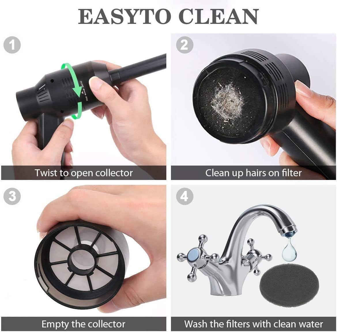 Cordless Mini Vacuum Cleaner - Rechargeable Keyboard and Multi-Surface Dust Removal Tool for Hair, Crumbs, and Debris in Laptops, Pet Areas, and Sewing Machines