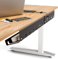 Cable Management under Desk, Set of 3 - Black | Easy Under-Table Mounting Keeps Cables Organized, Includes 10 Cable Ties for a Clean and Tidy Office or Home Workspace.