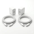 2-Pack 35W USB Type-C Smart Wall Charger Set with 30W PD Cable - Portable Plug Adapter for Iphone 15/16/17, Macbook, Ipad, Mobile Cellphone, Galaxy, Android Tablet - Fast Charging, Protection, Stable Connection
