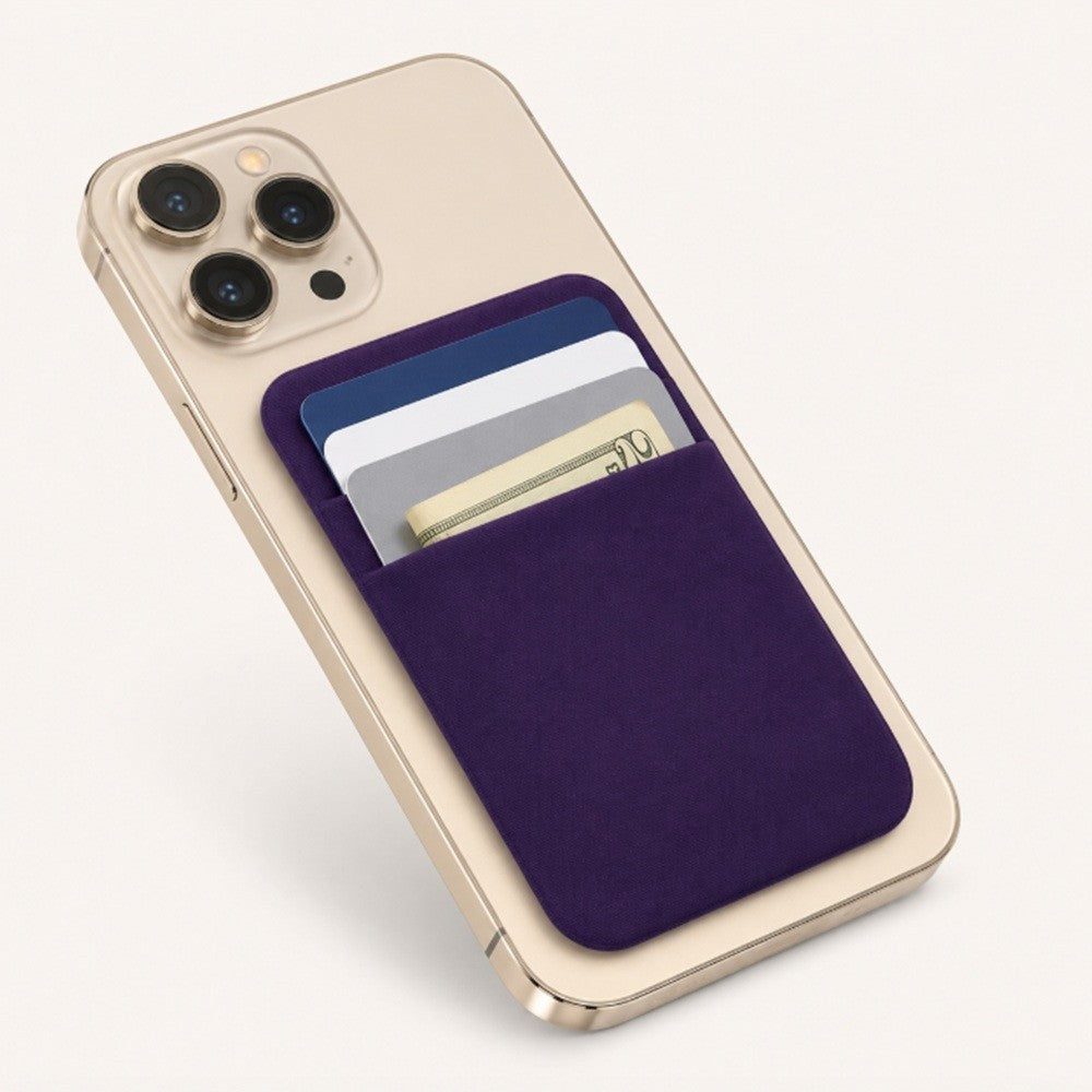 Stick on Phone Wallet Card Holder Slim Adhesive Pocket for Iphone Smart Phone