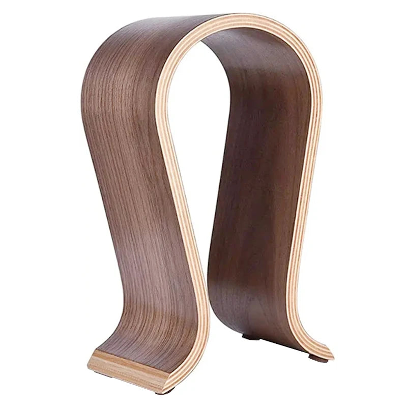 Wooden Headphone Stand and Display Rack for On-Ear Headphones