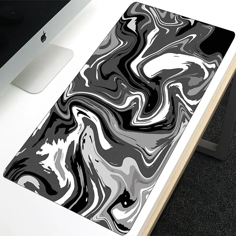 Large Anime Mouse Pad Non-Slip Extended Gaming Desk Mat with Rubber Base and Stitched Edge Kawaii Keyboard Mat for Laptop Gamer