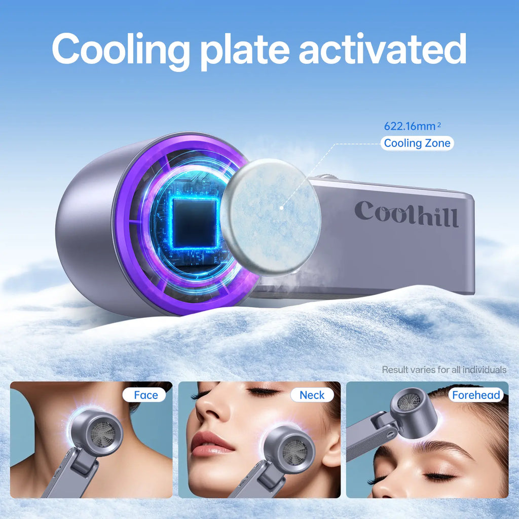 Coolhill Portable Fan Handheld High Speed Fan 199 Adjustable Levels Foldable for Summer Travel Vacation Essentials& Outdoor Activities Cool Fan,Dorm Essentials,Home Essentials