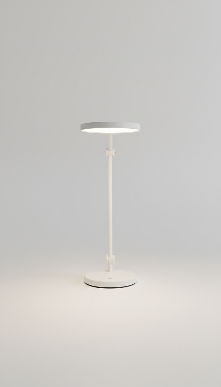 Minimalist LED Desk Lamp in Matte White
