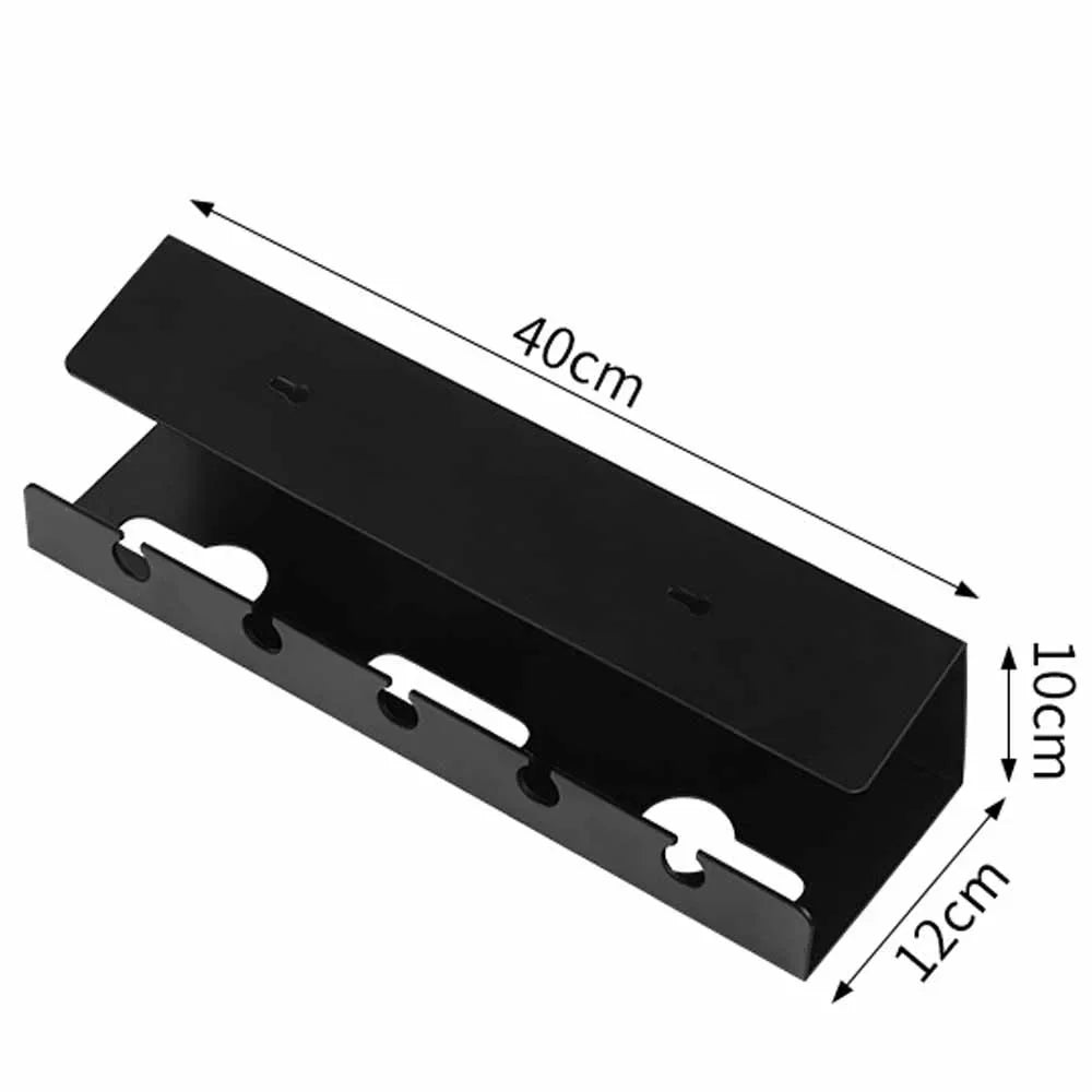 Under-Desk Cable Management Tray – 3-Pack with Cable Ties