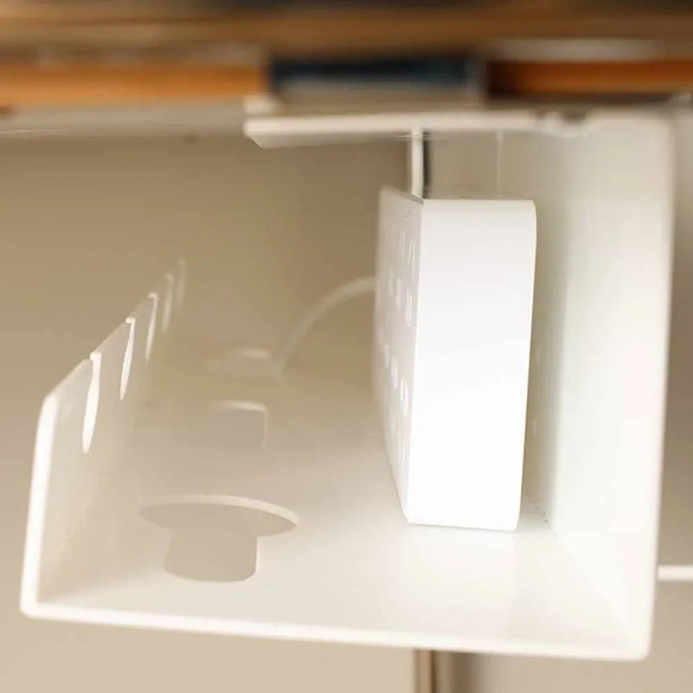 Under-Desk Cable Management Tray – 3-Pack with Cable Ties