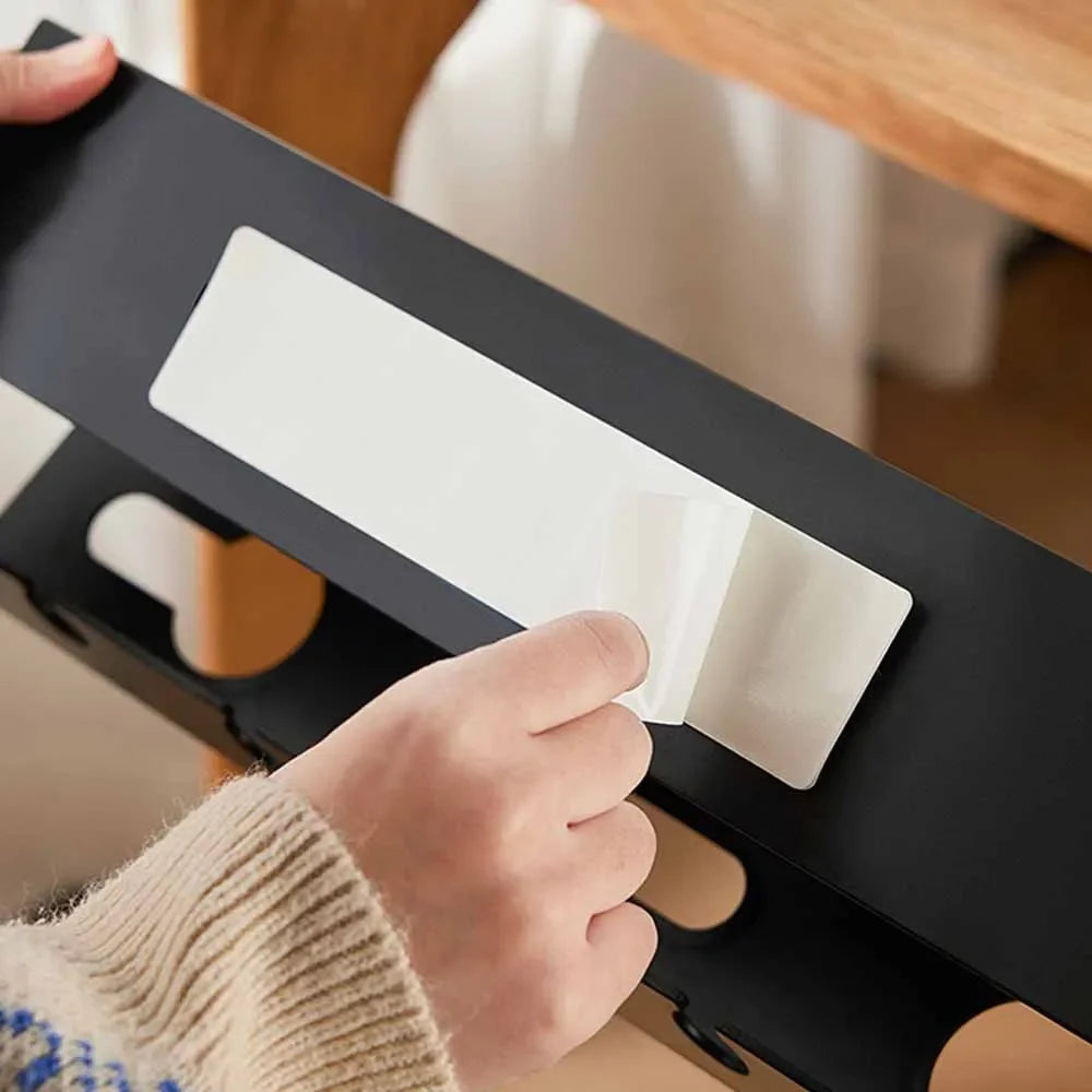 Under-Desk Cable Management Tray – 3-Pack with Cable Ties