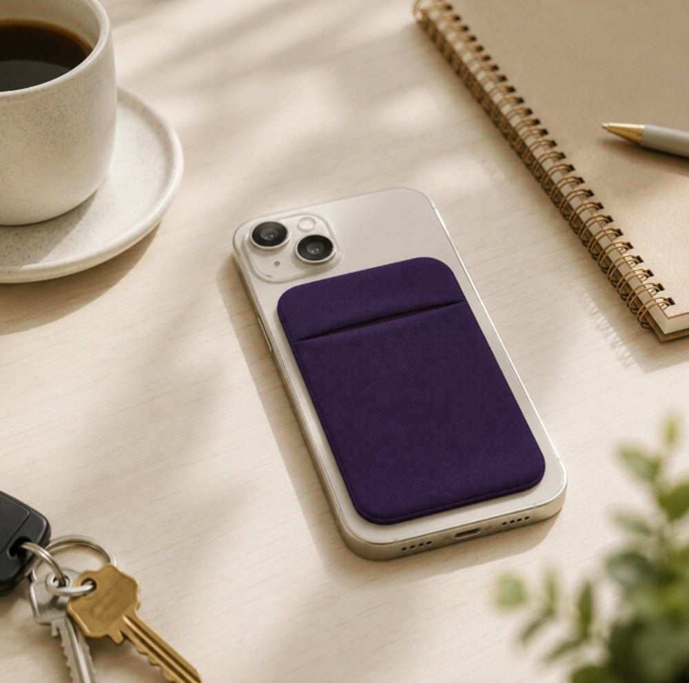 Stick on Phone Wallet Card Holder Slim Adhesive Pocket for Iphone Smart Phone