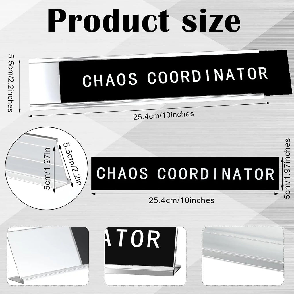Chaos Coordinator Desk Signs, Funny Desk Signs for Office