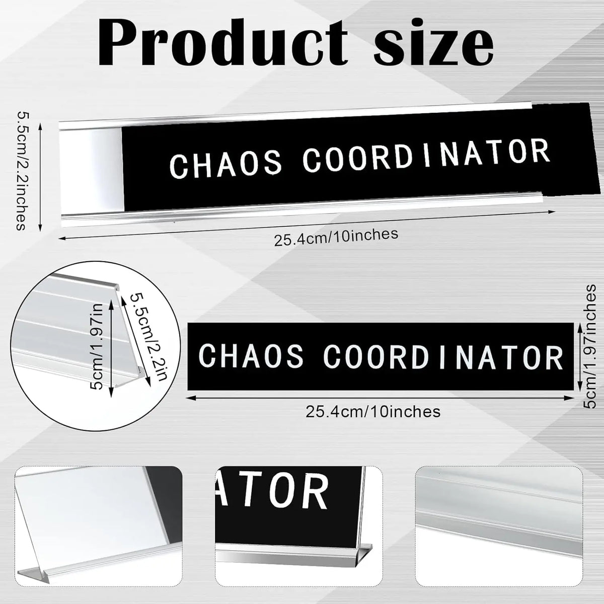 Chaos Coordinator Desk Signs, Funny Desk Signs for Office