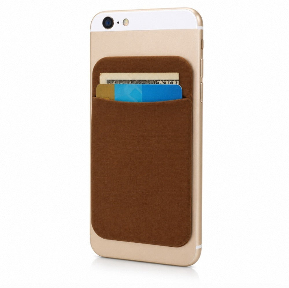 Stick on Phone Wallet Card Holder Slim Adhesive Pocket for Iphone Smart Phone