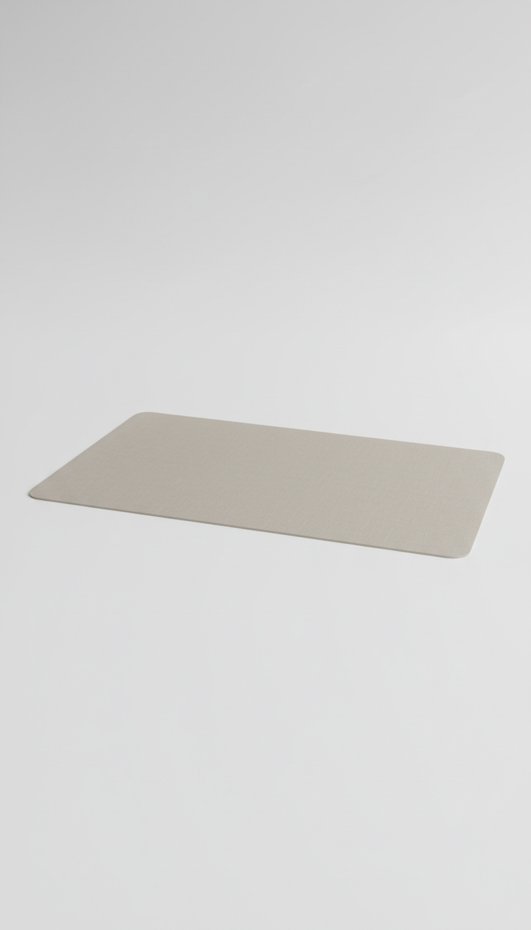 Soft Linen Desk Mat in Neutral Tone
