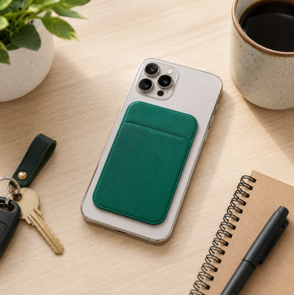 Stick on Phone Wallet Card Holder Slim Adhesive Pocket for Iphone Smart Phone