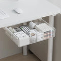 Under Desk Storage Box Self Adhesive No Drill Hidden Office Accessory Desk Accessories Organizer for Office Home