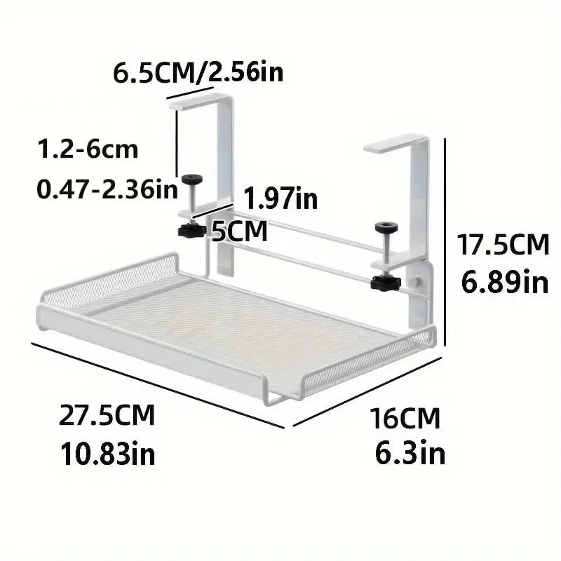 Under Desk Cable Management Tray No Drill Steel Desk Cable Organizers Wire Management Tray Cable Management Rack